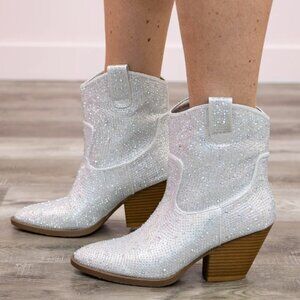 Riviera Rhinestone Booties size 7.5